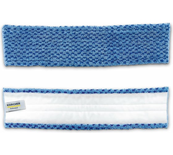 Изображение товара Насадка из микроволокна Karcher с абразивом, с креплением на липучке, синяя, 60 см 6.999-390.0