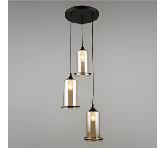 Изображение товара Подвес РОСТОК N4804/3HQ BK+AM черный, 3x40W, E27, d315 h800, QH22 988013447