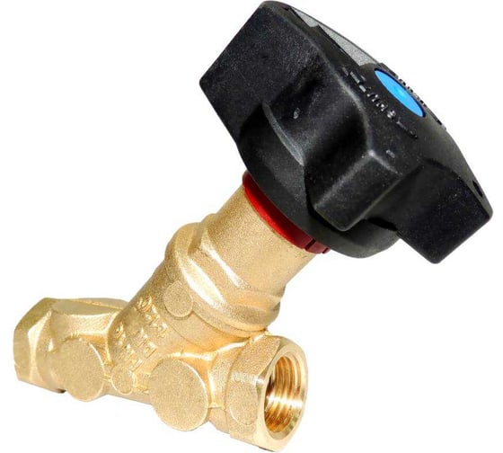 Изображение товара Клапан балансировочный латунный ЭФИ DN20, PN16, м-м, наклонный, Kv 6 м3/ч STAD.BY-3-20 163500121