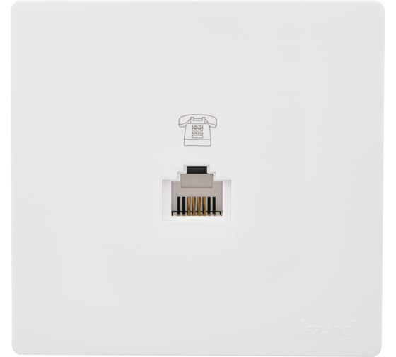 Изображение товара Розетка телефонная Lezard LETO евро белый 752-0200-137