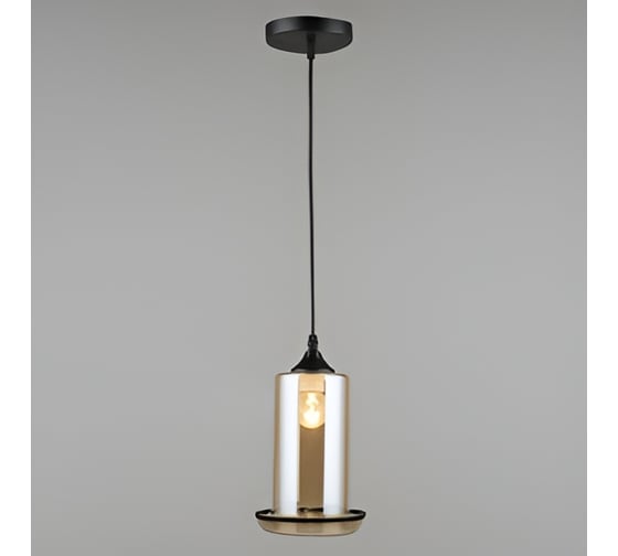 Изображение товара Подвес РОСТОК N4804/1HQ BK+AM черный, 1x40W, E27, d130 h800, QH22 988013446