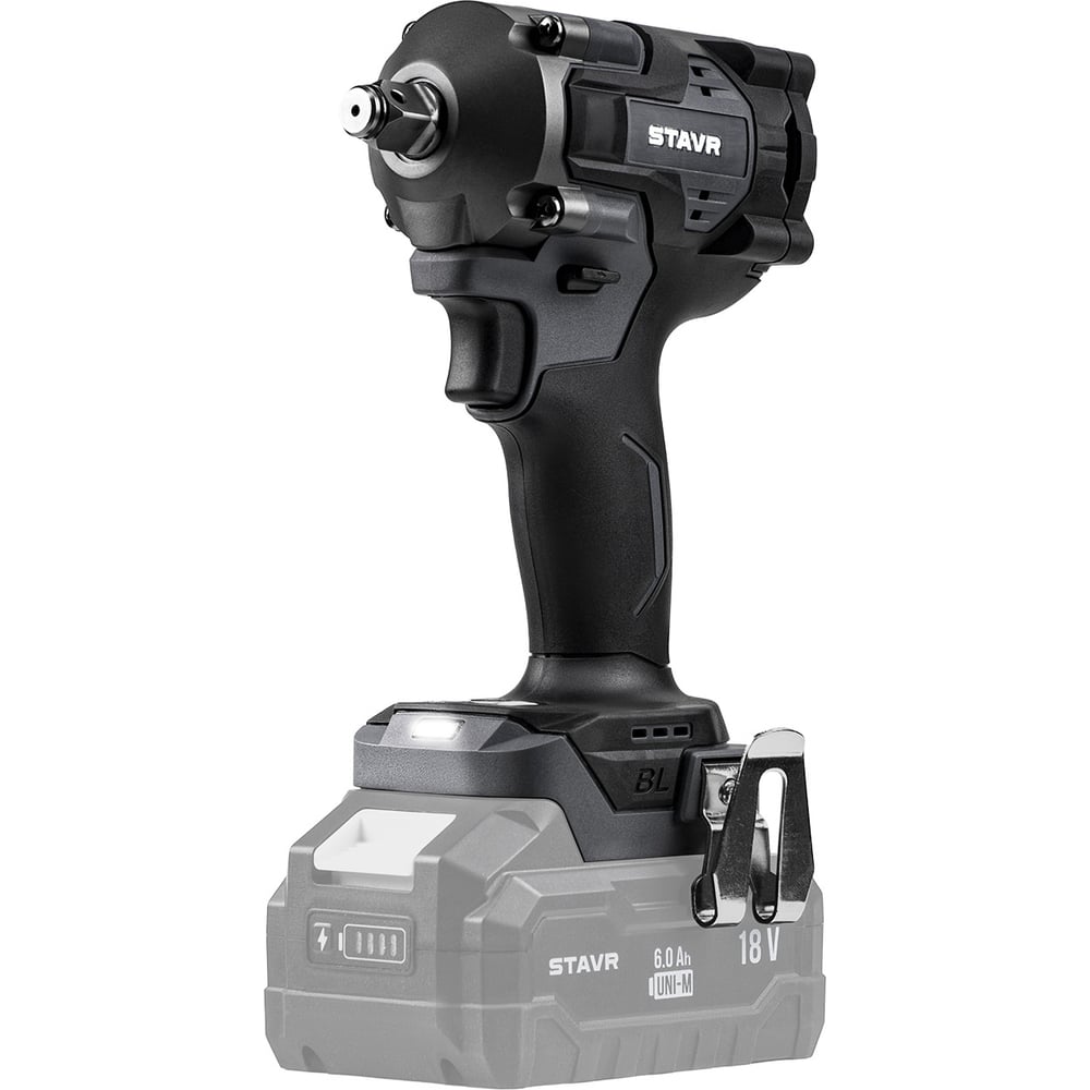 Изображение товара Гайковерт ударный Ставр 18V UNI-M, 1/2", 380 Нм, BL STAVR SWI 18BL-380V (без АКБ и ЗУ), 9022300040