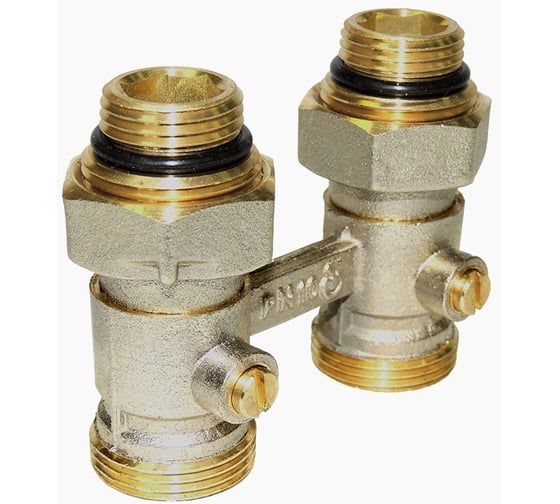 Изображение товара Узел нижнего подключения радиатора ЭФИ шарового типа, для двухтрубных, прямой, с ниппелем, НР15-3/4/е-конус 173113250