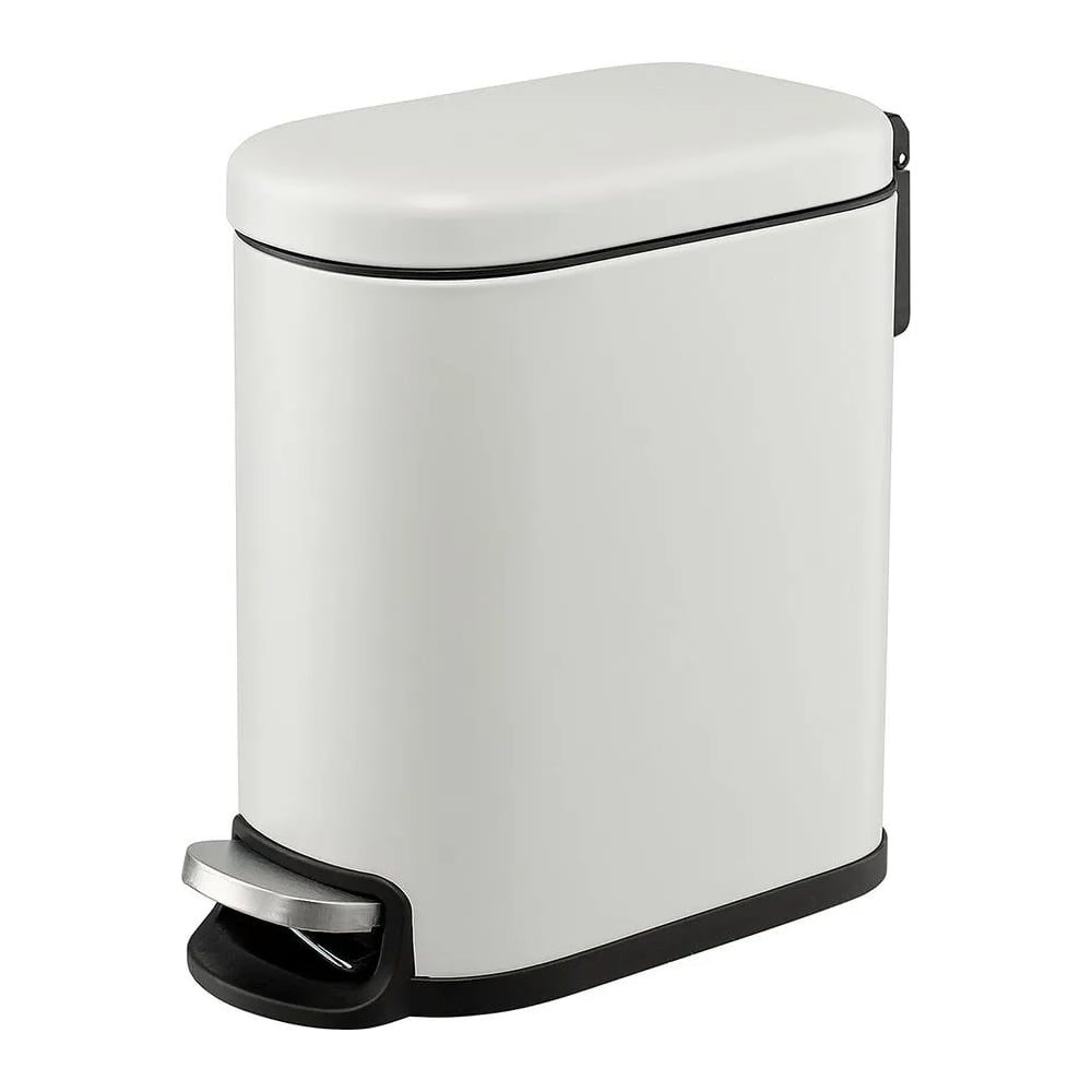 Изображение товара Мусорное ведро с педалью 5 литров Smart Solutions светло-серое