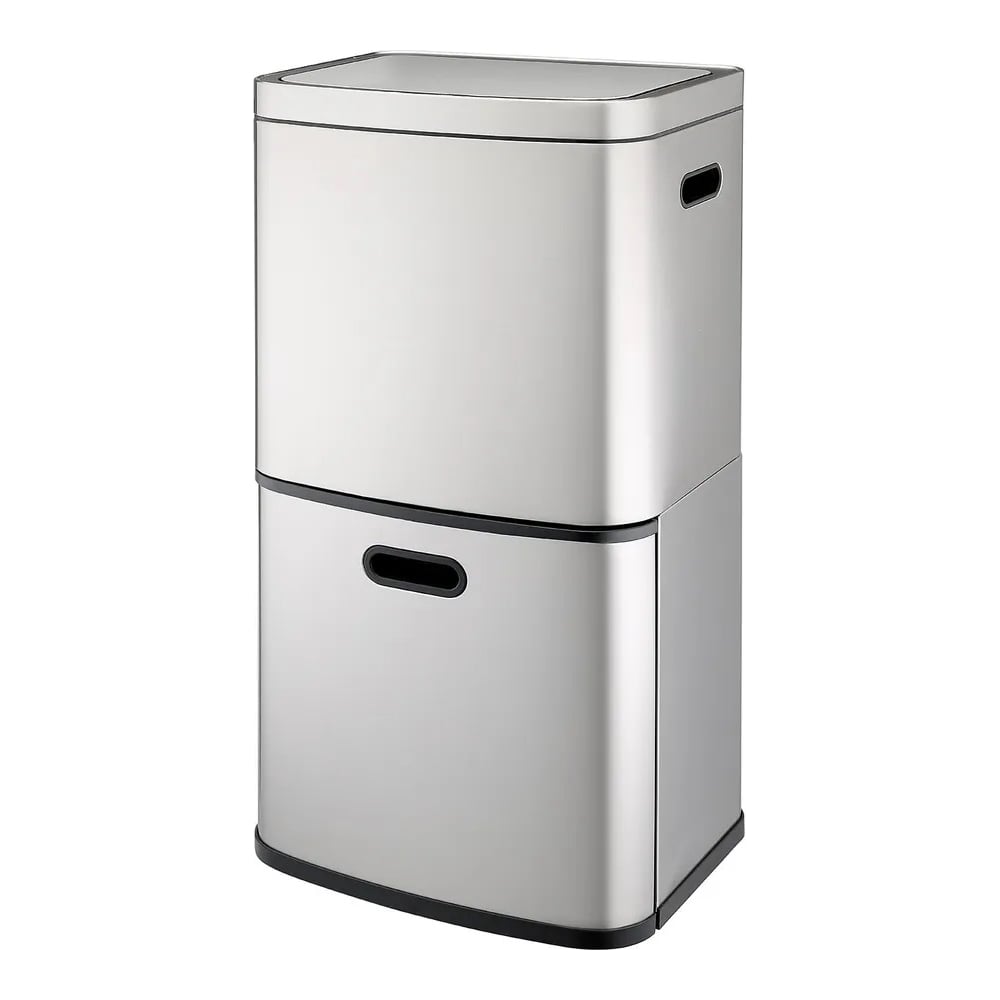 Изображение товара Мусорный контейнер Smart Solutions Smart Bin с 2-мя отделениями, сенсорный, 60 л SS0000250