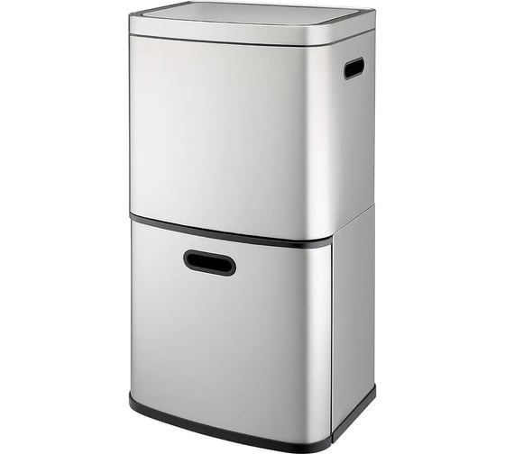 Изображение товара Мусорный контейнер Smart Solutions Smart Bin с 2-мя отделениями, сенсорный, 60 л SS0000250