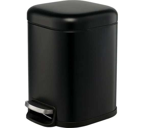 Изображение товара Мусорное ведро Smart Solutions с педалью, графит, 6 л SS0000247