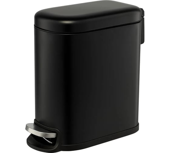 Изображение товара Мусорное ведро Smart Solutions с педалью, графит, 5 л SS0000245