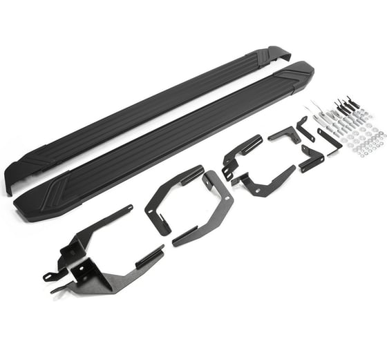 Изображение товара Пороги на автомобиль Rival Black для Lexus RX IV 2015-н.в., 180 см, 2 шт., алюминий F180ALB.3203.1