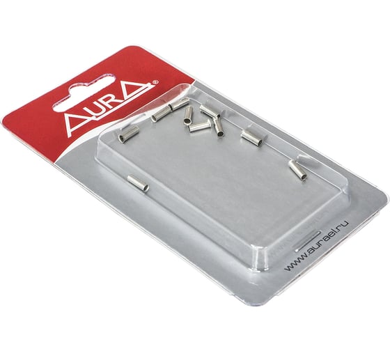 Изображение товара Наконечник кабельный AURA никель, под кабель 14AWG/2,50мм2, (10шт.) APT-4250