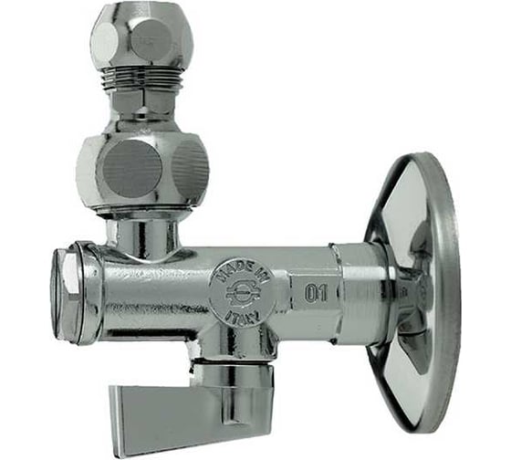 Изображение товара Кран угловой с фильтром FIV шарнир, 1/2-10 F.I.V. 8916C310