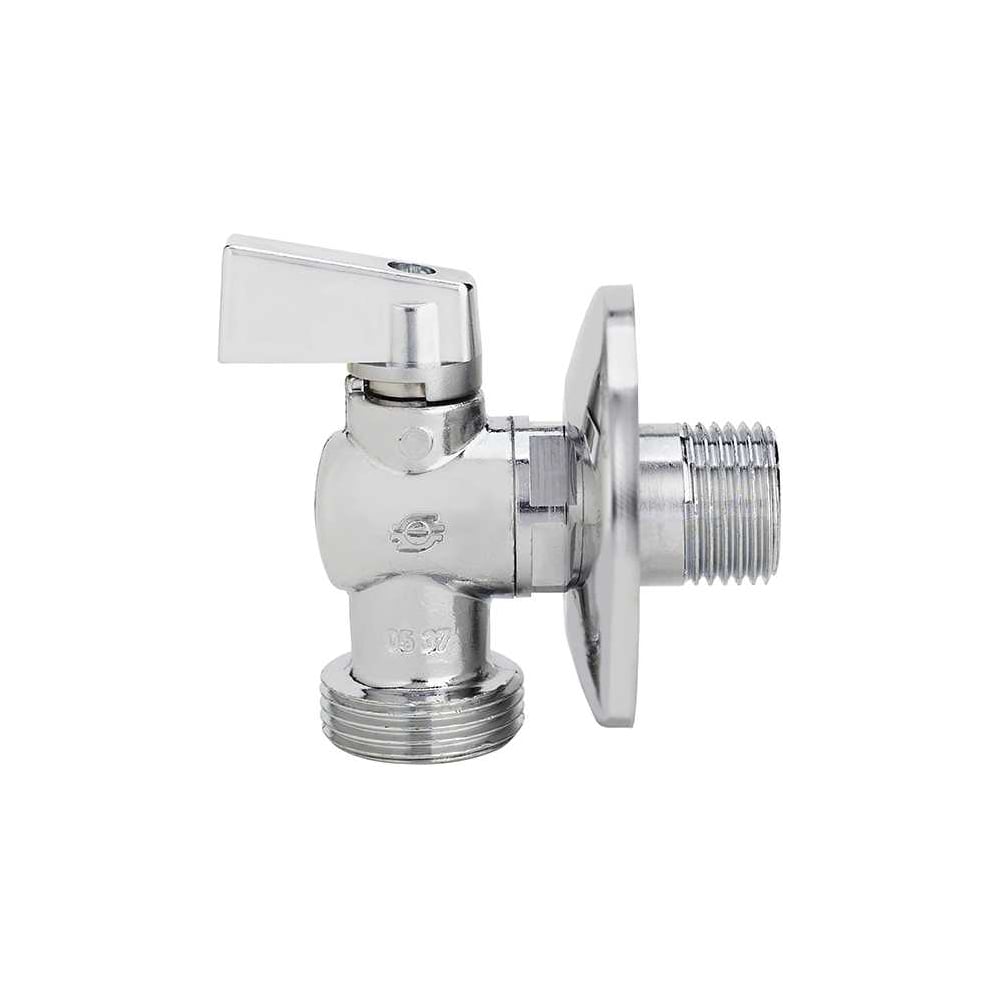 Изображение товара Кран угловой FIV 1/2-3/4 латунный с хромовым покрытием для воды