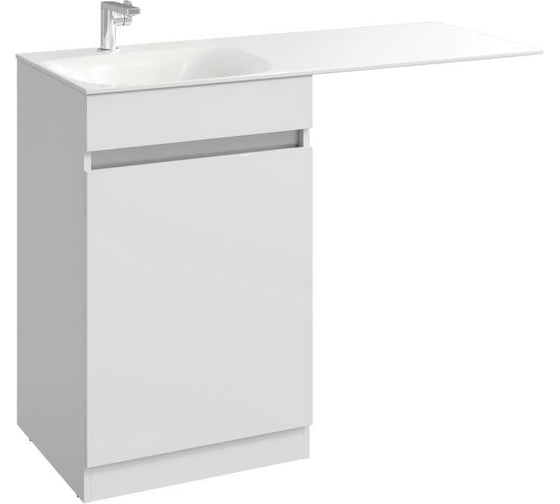 Изображение товара Напольная тумба AQWELLA для ванны FORMA для раковины 37603980 напольная, левая, 115 см, белая FOR0105KL