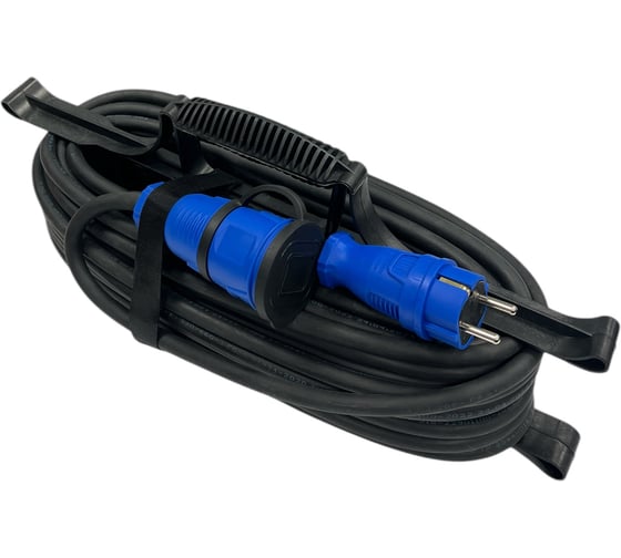 Изображение товара Удлинитель силовой iTOK тип SUR серии iCONNECT COLOR на рамке с заземлением ПВС 3х1,5 мм 1 гнездо IP44 ГОСТ цвет синий 10 мi-CONNECT-COLOR-SUR-PVS-315-1-44-10-BLUE