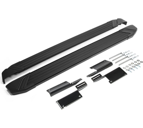 Изображение товара Пороги на автомобиль Rival Black для ВАЗ 2131 (4x4) 5-дв. (вкл. Urban) 1993-2019-2019-н.в., 180 см, 2 шт., алюминий F180ALB.6004.1