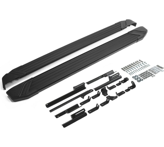 Изображение товара Пороги на автомобиль Rival Black для Toyota RAV4 XA50 2019-н.в., 180 см, 2 шт., алюминий F180ALB.5710.1