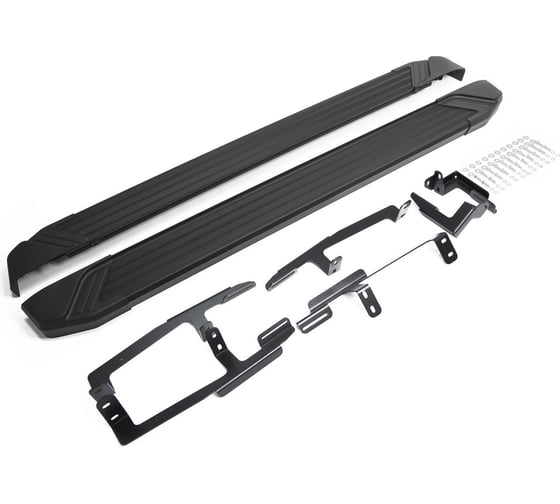 Изображение товара Пороги на автомобиль Rival Black для Honda CR-V V 2017-н.в., 173 см, 2 шт., алюминий F173ALB.2103.1