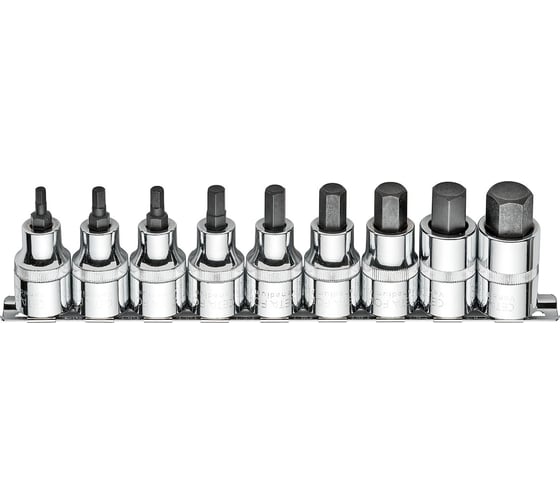 Изображение товара Набор головок со вставкой Ceta Form SAE Hex 9 предметов C28AS-RH9