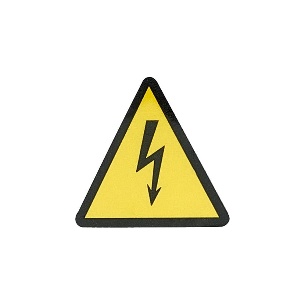 Изображение товара Знак электробезопасности HLT наклейка молния 25х25мм упаковка 105 шт