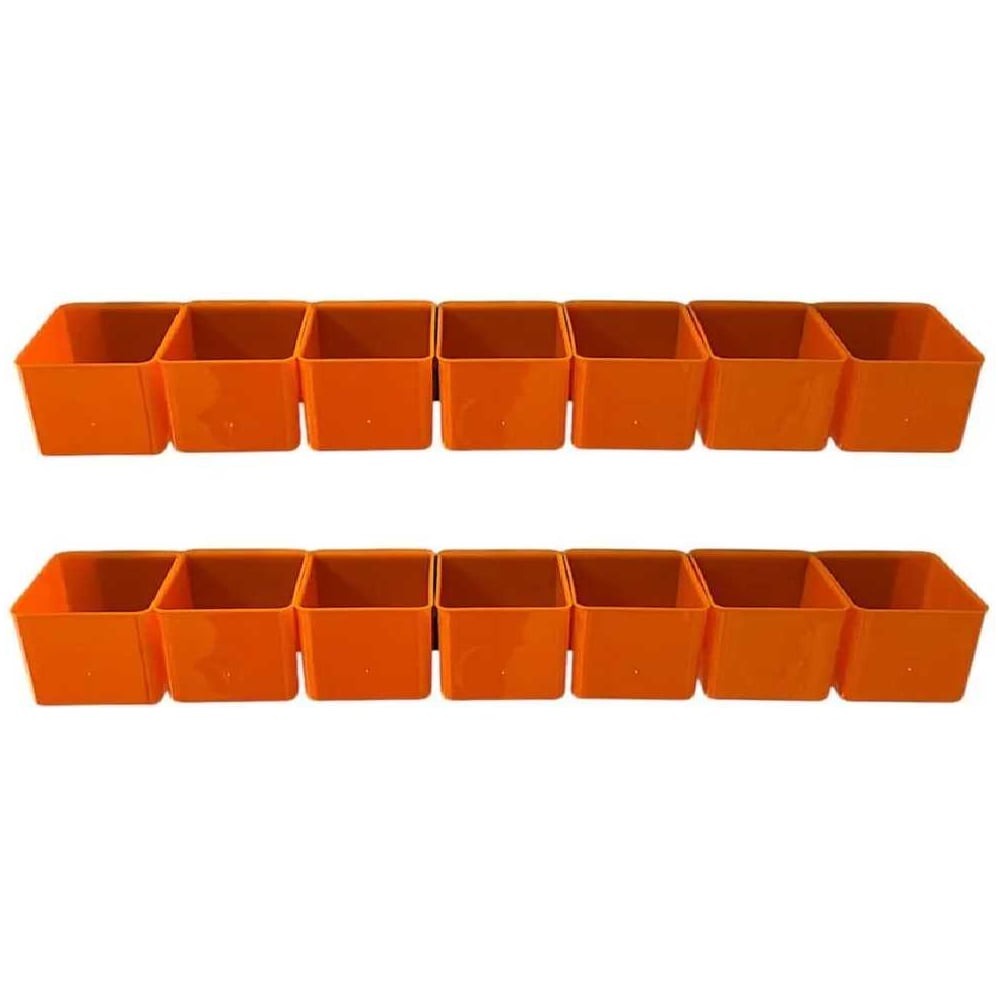 Изображение товара Набор пластиковых лотков ACCURATE Jetsystem 70х53х50 мм 14 шт и планка 350 мм