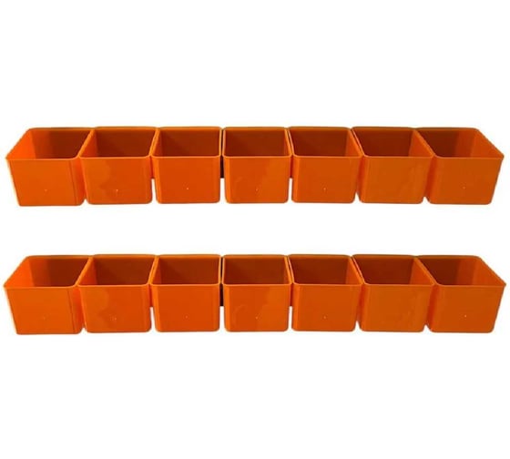 Изображение товара Набор лотков ACCURATE Jetsystem 70х53х50мм 14шт с планкой 350мм 2шт ЛВ1-7наб2