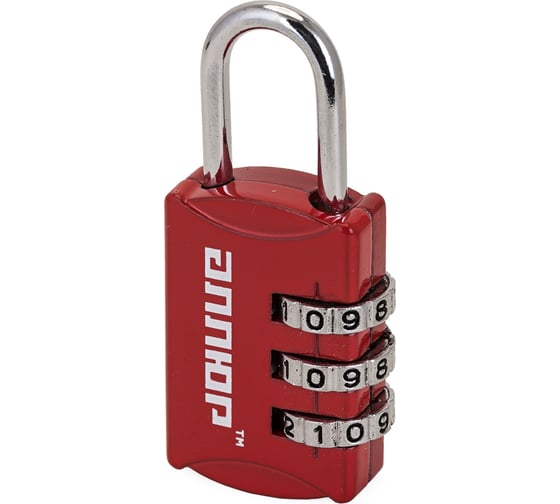 Изображение товара Навесной кодовый замок Аллюр ВС1К-22/3 красный 3452