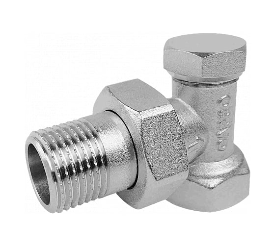 Изображение товара Клапан настроечный угловой Gappo ВР-НР, радиаторный 1/2" G262.04