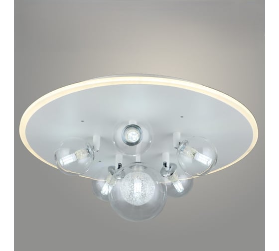 Изображение товара Люстра РОСТОК S2276/5+1 WT белый 6x5W G9+1x28W LED 3000-6500K ПДУ диммер d500 h210, QH23 988034173