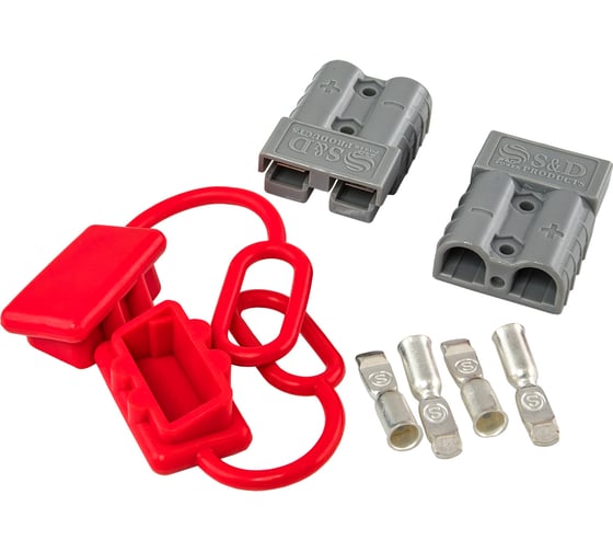 Изображение товара Силовые клеммы AURA (Quick Disconnect), 10AWG/6мм2, серые, 2 шт. BTP-QD6G