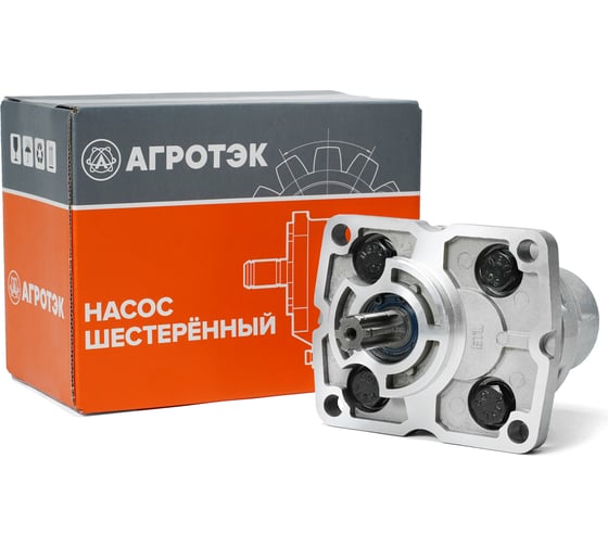 Изображение товара Насос шестеренный АГРОТЭК НШ-10М-3Л левый 6-и шлицевой вал, аналог НШ-10У-3Л, GP 2BM 10L-A101A НШ-10М-3Л 22.00068