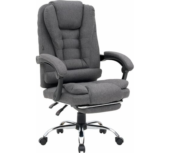 Изображение товара Кресло офисное Chill MS-005, с функцией вибромассажа, подножка, ткань, серое, Cromex 532959