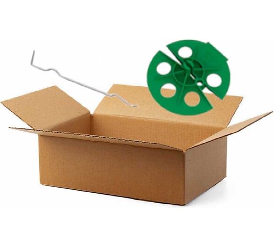 Изображение товара Гибкая связь из нержавеющей стали Bricko GS 210 мм + фиксатор утеплителя Fin (200+200 шт. коробка) 118734