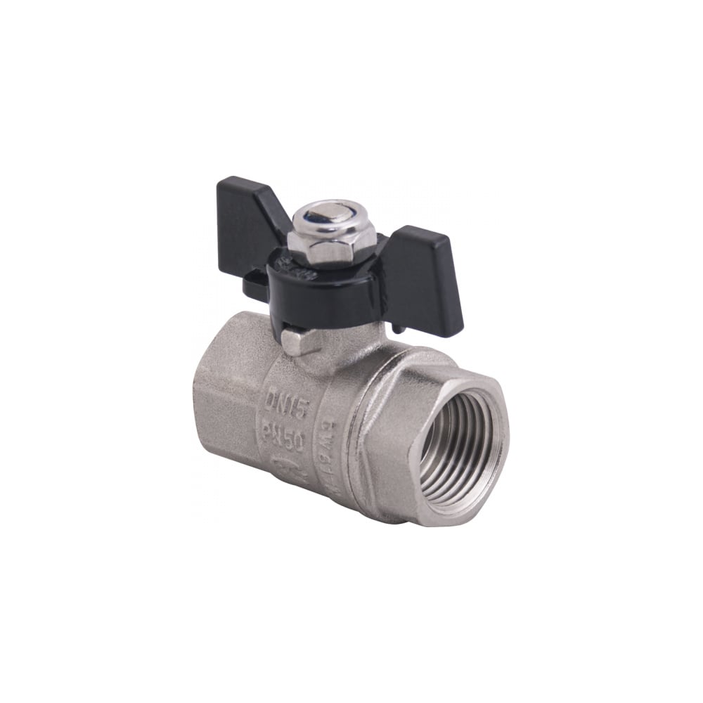 Изображение товара Кран шаровой полнопроходной Gappo ВР-ВР бабочка из алюминия 1 x 1 G224.06