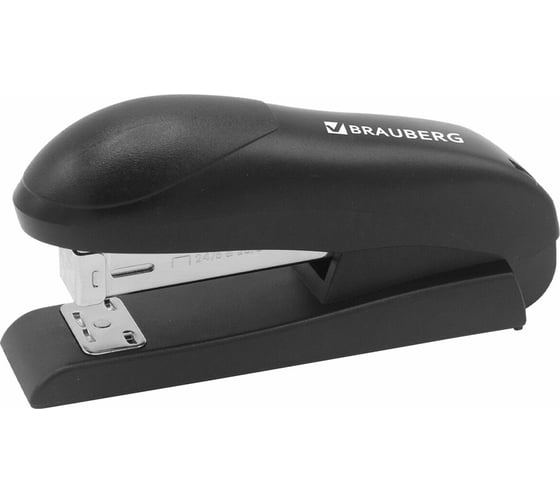 Изображение товара Степлер №24/6, №26/6 UNIVERSAL, до 30 листов, на 100 скоб, черный, BRAUBERG 272716