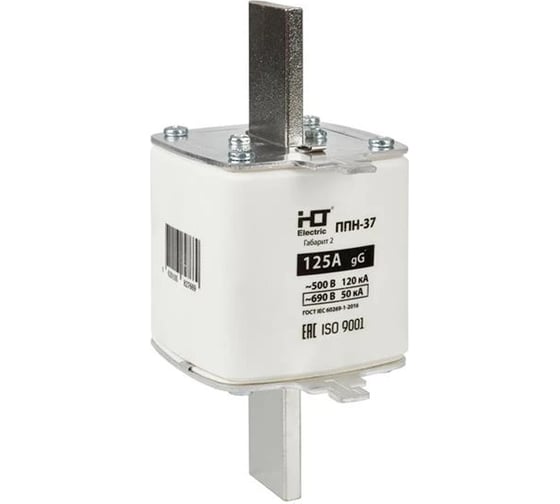Изображение товара Плавкая вставка предохранителя HLT ППН-37, габарит 2, 400/125А 091-01-054