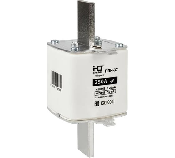 Изображение товара Плавкая вставка предохранителя HLT ППН-37, габарит 2, 400/250А 091-01-057