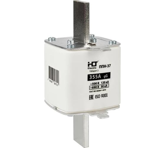 Изображение товара Плавкая вставка предохранителя HLT ППН-37, габарит 2, 400/355А 091-01-059