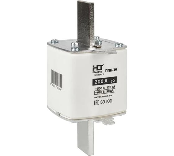 Изображение товара Плавкая вставка предохранителя HLT ППН-39, габарит 3, 630/200А 091-01-062