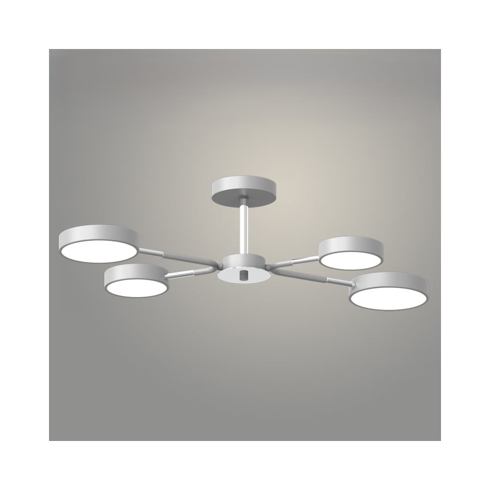 Изображение товара Люстра РОСТОК XI3224/4 серый/хром с LED подсветкой