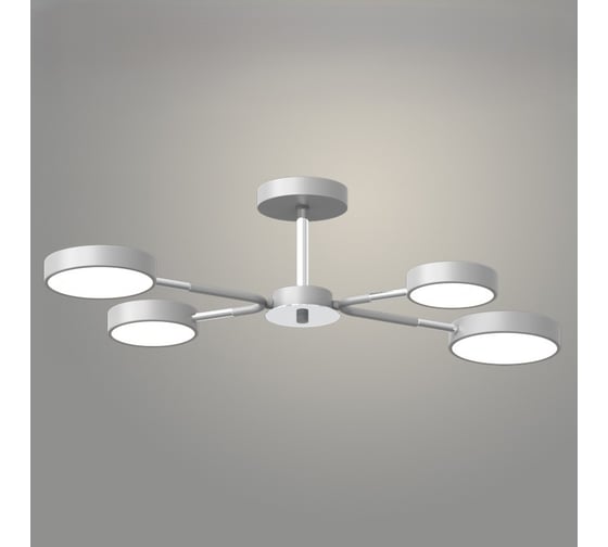 Изображение товара Люстра РОСТОК XI3224/4 GRAY+CR серый/хром 60W LED 3000-6000K d730 h180, HN22 988029772