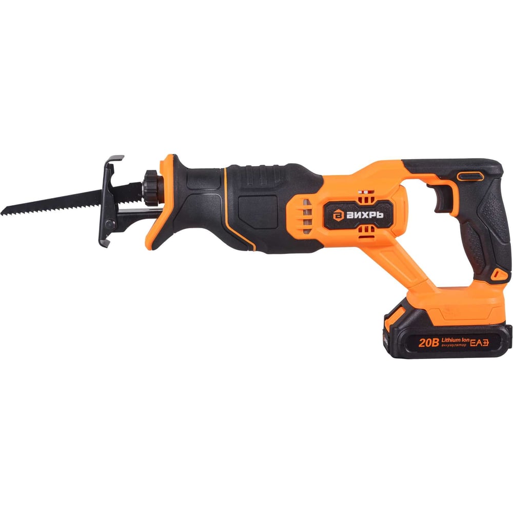 Изображение товара Аккумулярная сабельная пила Вихрь АСП-20Li 20В Ли-Ион с подсветкой и маятниковым ходом
