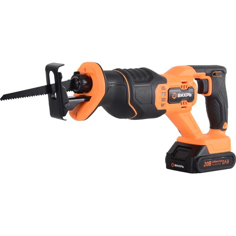 Изображение товара Аккумулярная сабельная пила Вихрь АСП-20Li 20В Ли-Ион с подсветкой и маятниковым ходом