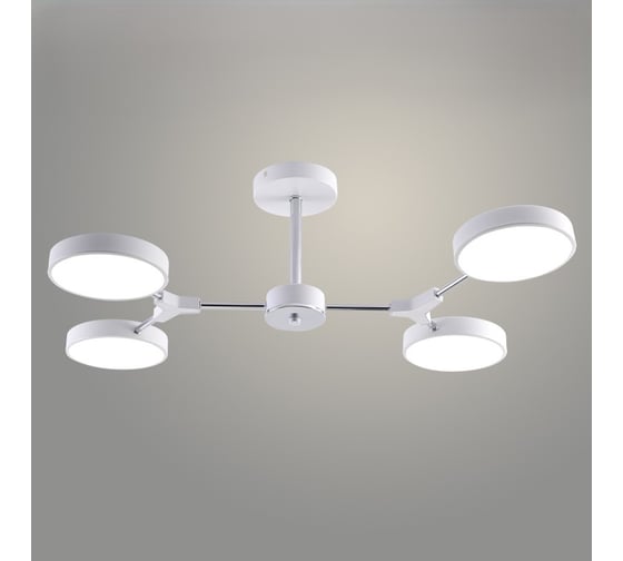 Изображение товара Люстра РОСТОК XI3246/4 WT+CR белый/хром 72W LED 3000-6000K d680 h210, HN23 988371510