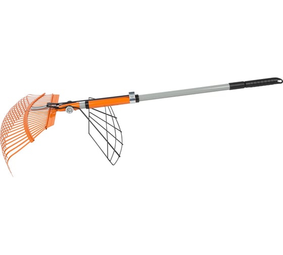 Изображение товара Грабли веерные с захватом Leonord (телескопическая ручка) 332041