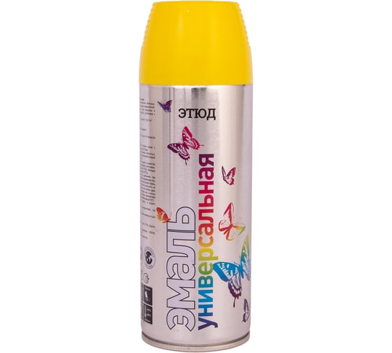Изображение товара Аэрозольная краска Этюд RAL 1023 Желтый, 520мл. ET-RL1023
