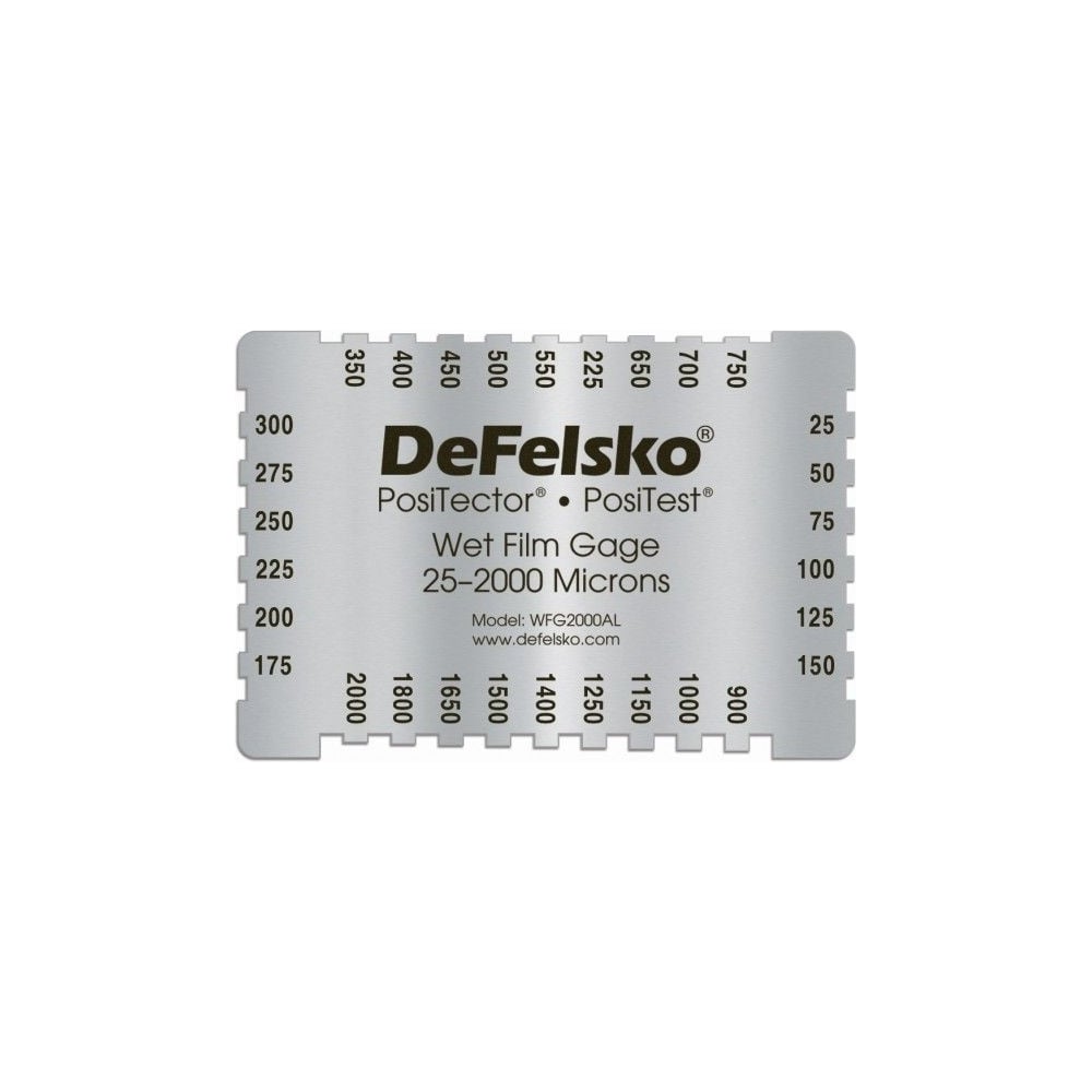 Изображение товара Гребенка мокрого слоя Defelsko 25-2000 мкм, алюминий WFG2000AL