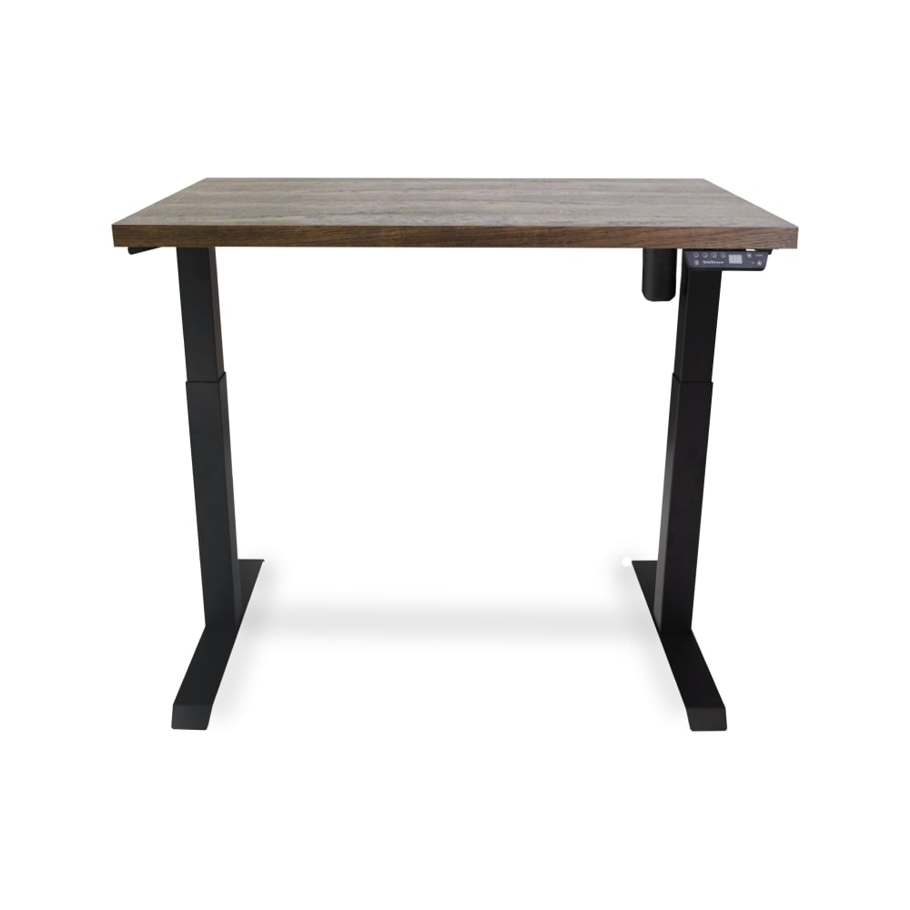 Изображение товара Стол с регулируемой высотой StolStoya МОТОР черный дуб мореный 140x70 офисный рабочий