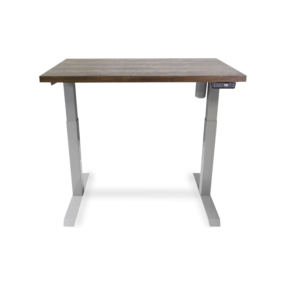 Изображение товара Стол с регулируемой высотой StolStoya МОТОР 160x80 см шпон дуб мореный серый