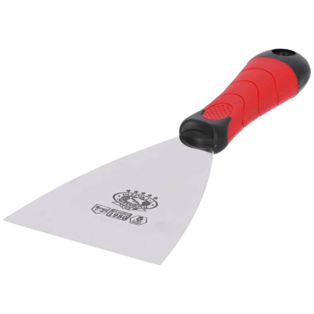 Изображение товара Нержавеющий малярный шпатель Olejnik 100 мм, ручка 2-компонентная 124010-2KP