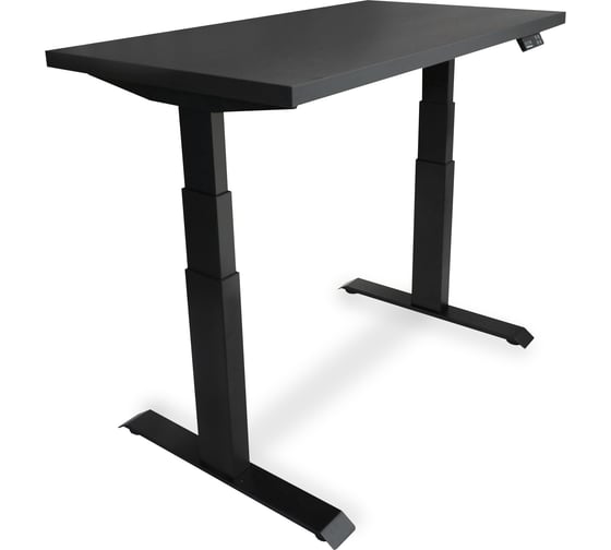 Изображение товара Стол двухмоторный с регулируемой высотой StolStoya ТИТАН PRO подстолье черное и столешница МДФ Черная 140x70 SE232ВB14070